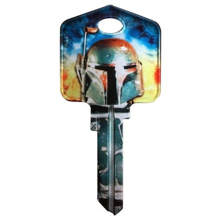 Hillman HILLMAN Star Wars Boba Fett House/Padlock Universal Key Blank KW1/10 Single, PK5 94862